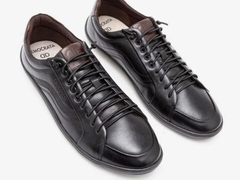 Sapatênis democrata Denim Rave Preto/Tabaco