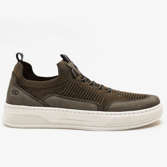 Tênis Democrata Knit Denim Bold Cimento 122111-006
