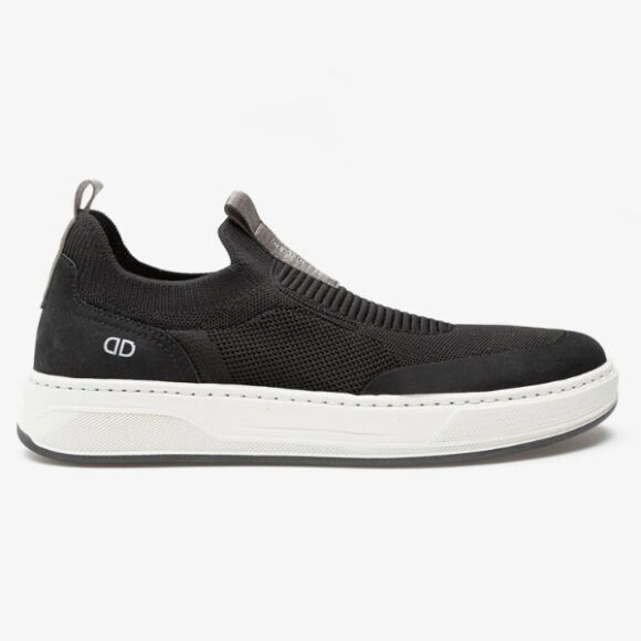 Sapatênis Democrata Knit Denim Bold Preto 122115-001