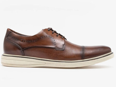 Sapato Democrata Couro Metropolitan Bay Tan Cadarço 273101 - 002