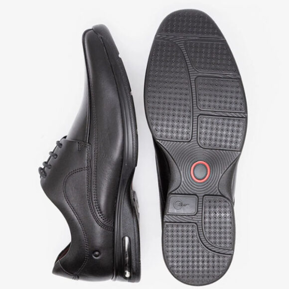 Sapato Democrata Smart Confort Air Spot Preto Cadarço 448026 - Image 3