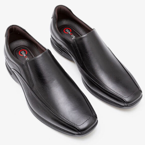 Sapato Democrata Smart Comfort Air Spot Preto 448027 - Image 3